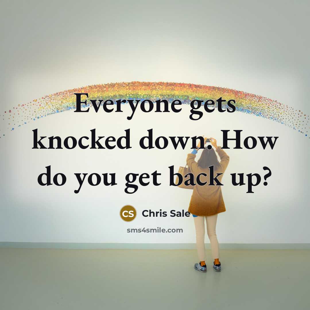 “Everyone gets knocked down. How do you get back up?…” quote by Chris Sale