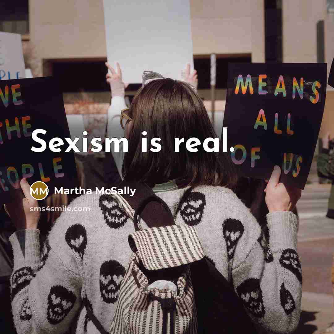 “Sexism is real.” quote by Martha McSally
