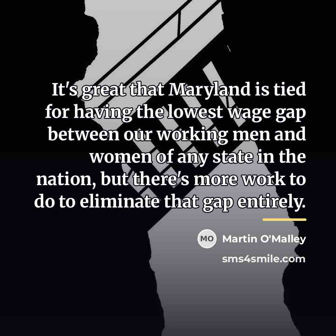 “It's great that Maryland is tied for having the lowest…” quote by Martin O'Malley