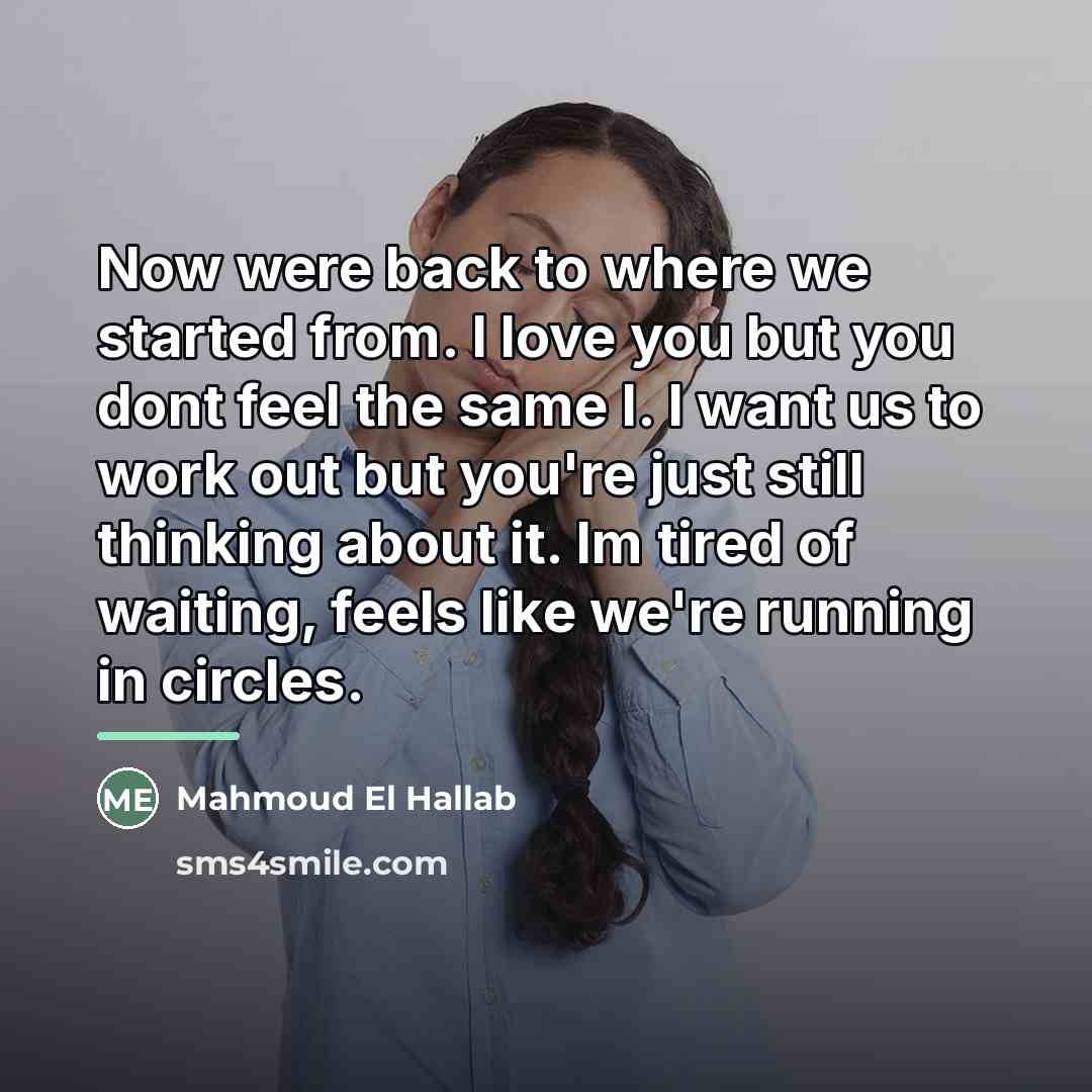 “Now were back to where we started from. I love…” quote by Mahmoud El Hallab