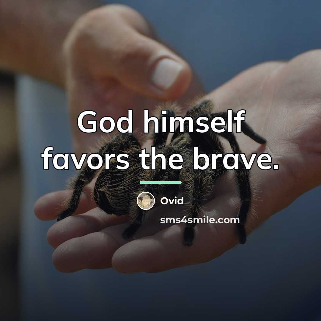 “God himself favors the brave.…” quote by Ovid
