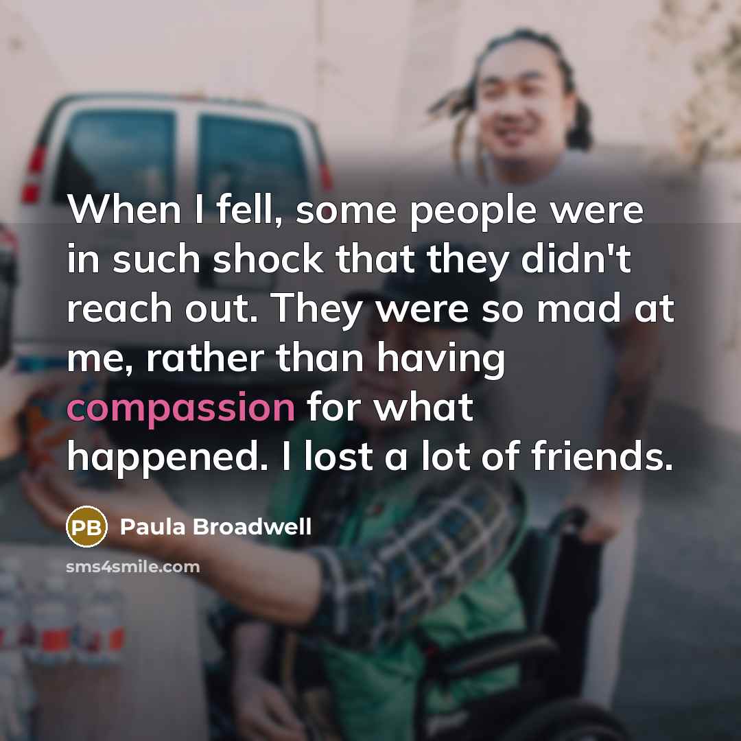 “When I fell, some people were in such shock that…” quote by Paula Broadwell