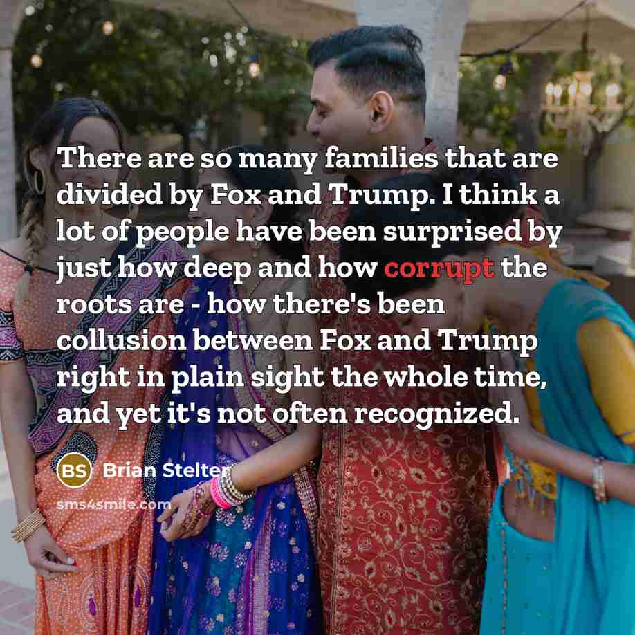 “There are so many families that are divided by Fox…” quote by Brian Stelter