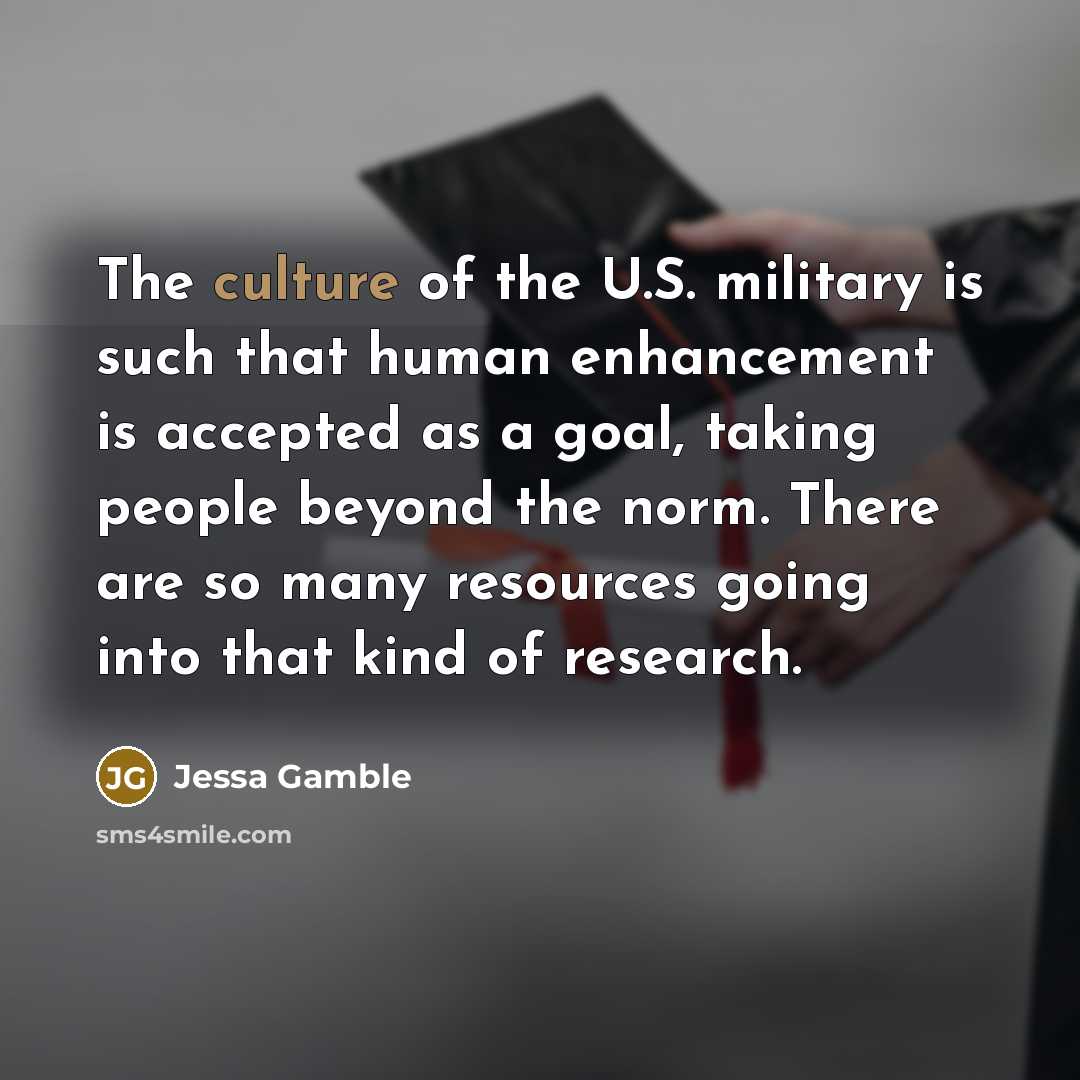 “The culture of the U.S. military is such that human…” quote by Jessa Gamble