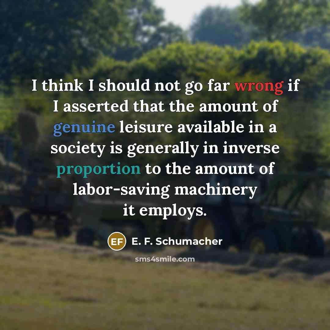 “I think I should not go far wrong if I…” quote by E. F. Schumacher