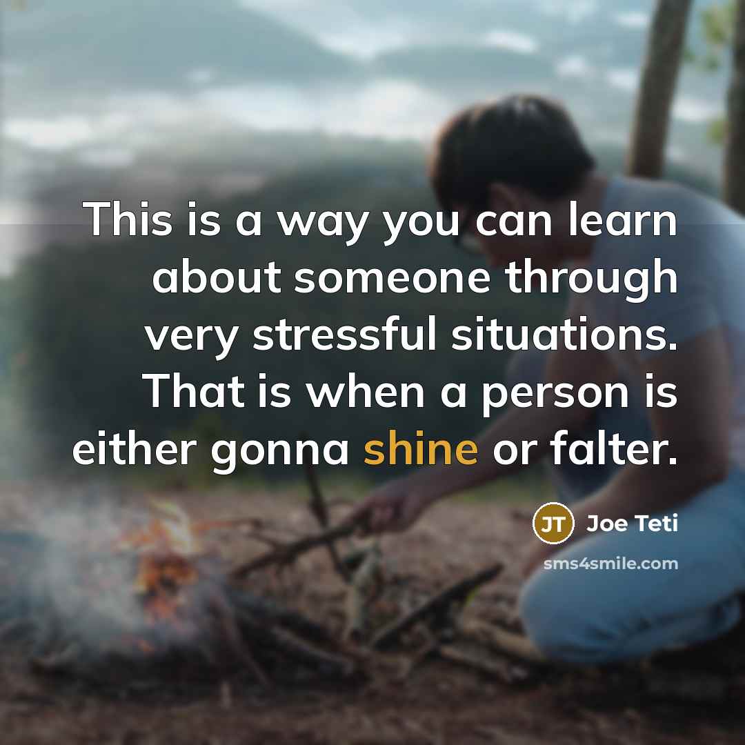 “This is a way you can learn about someone through…” quote by Joe Teti
