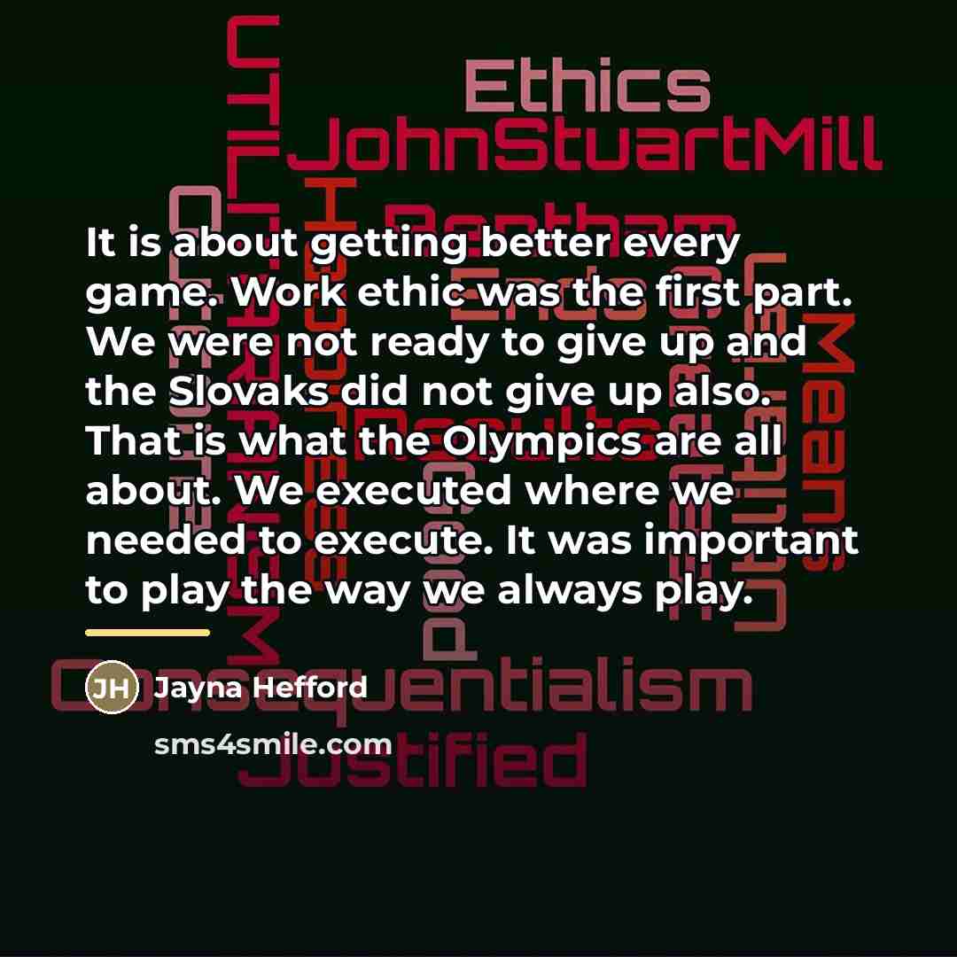 “It is about getting better every game. Work ethic was…” quote by Jayna Hefford