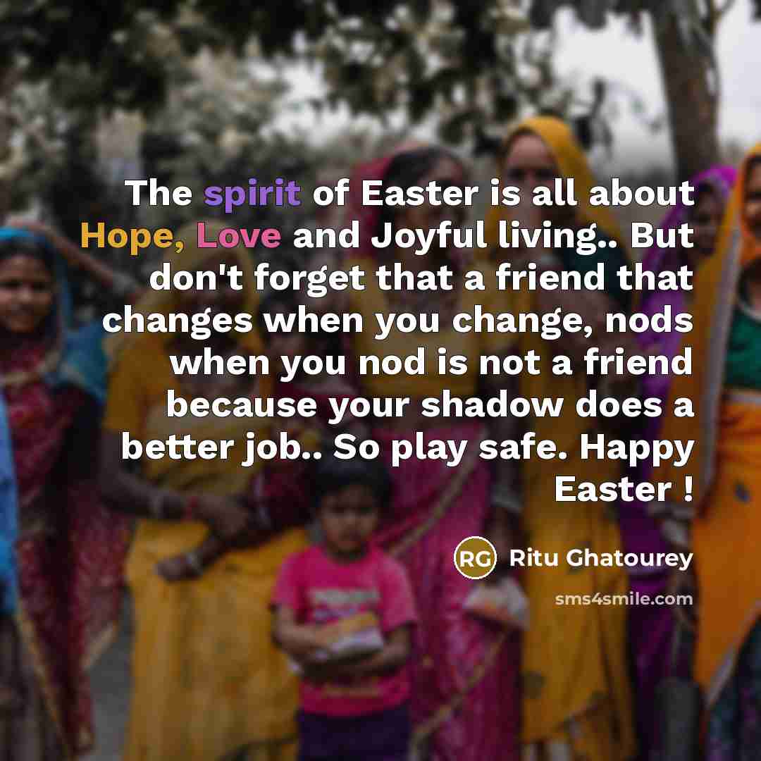 “The spirit of Easter is all about Hope, Love and…” quote by Ritu Ghatourey
