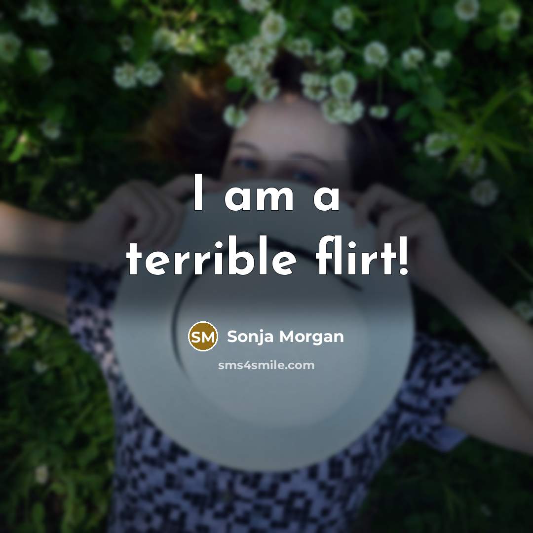 “I am a terrible flirt!…” quote by Sonja Morgan