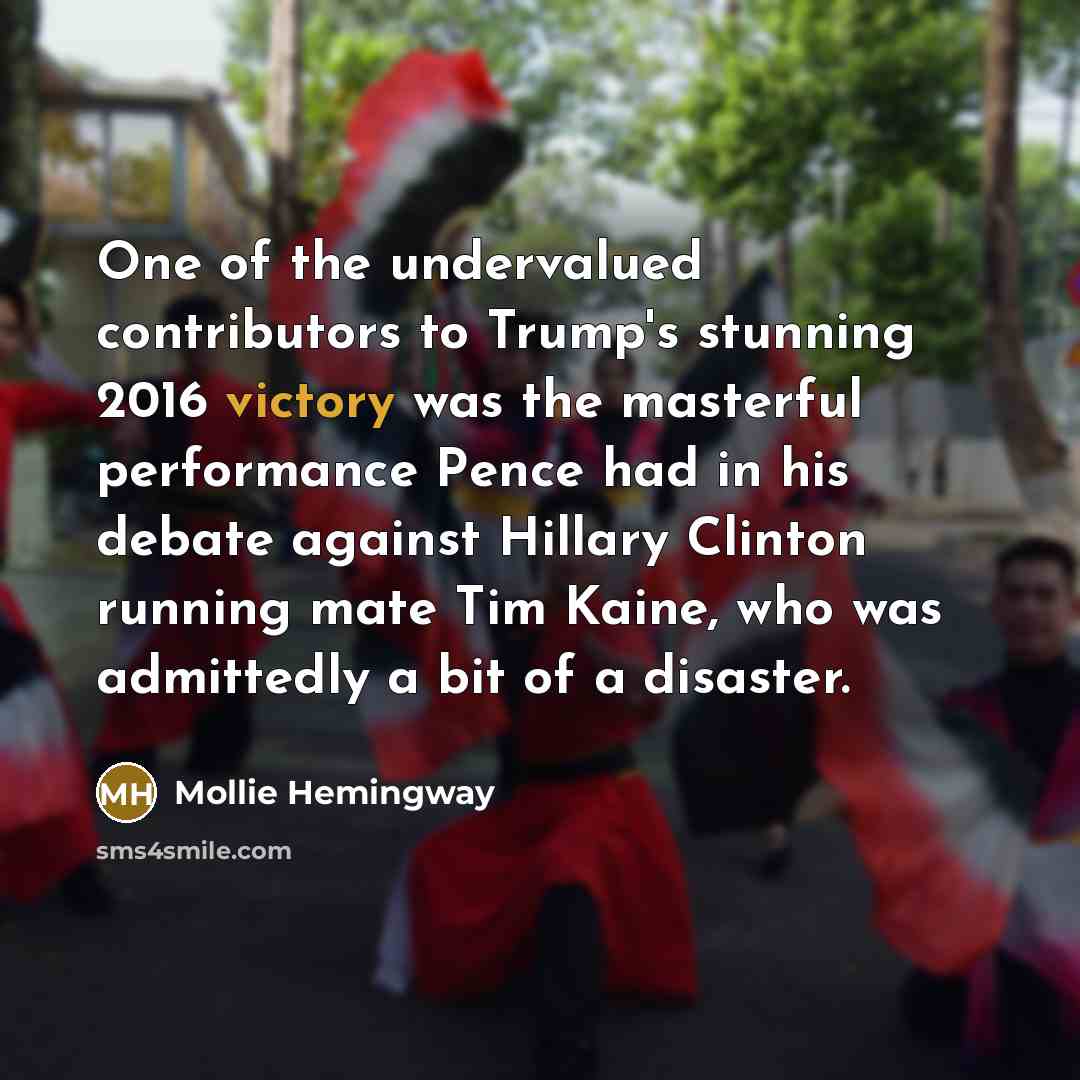 “One of the undervalued contributors to Trump's stunning 2016 victory…” quote by Mollie Hemingway