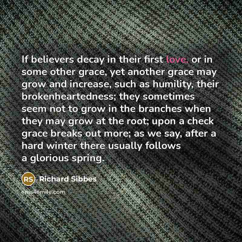 “If believers decay in their first love, or in some…” quote by Richard Sibbes