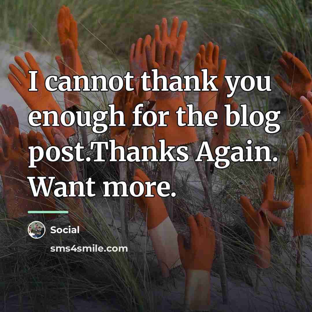 “I cannot thank you enough for the blog post.Thanks Again.…” quote by Social