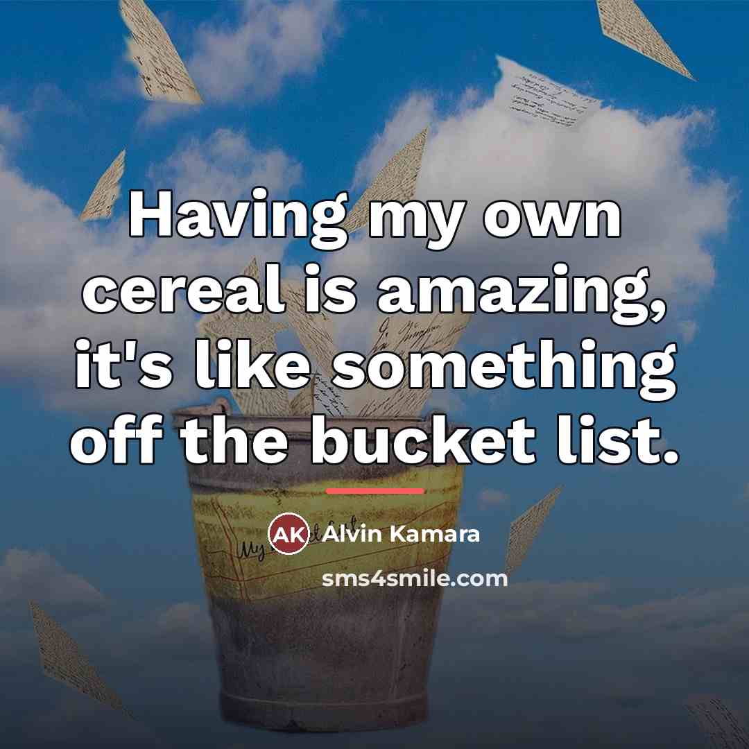 “Having my own cereal is amazing, it's like something off…” quote by Alvin Kamara