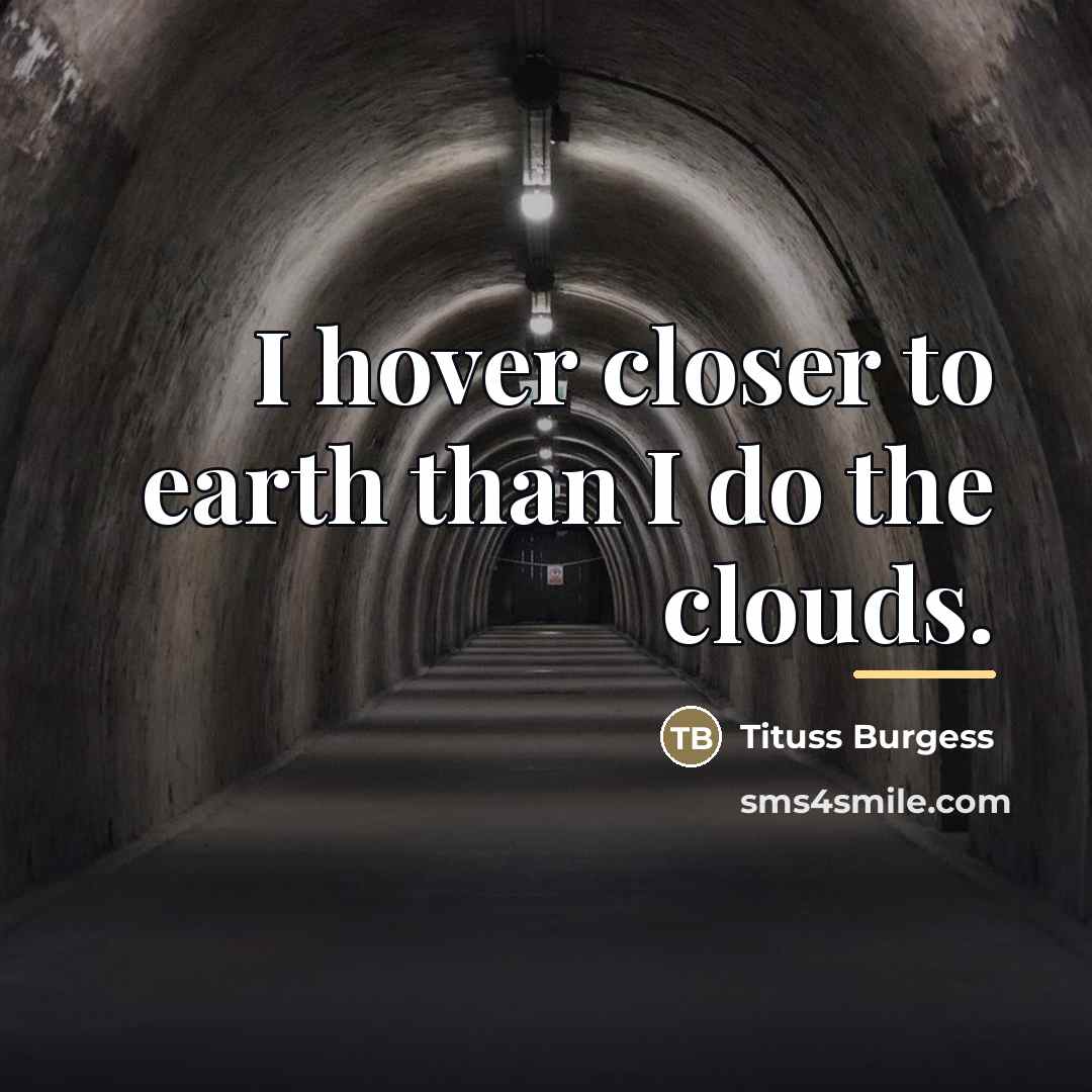 “I hover closer to earth than I do the clouds.…” quote by Tituss Burgess