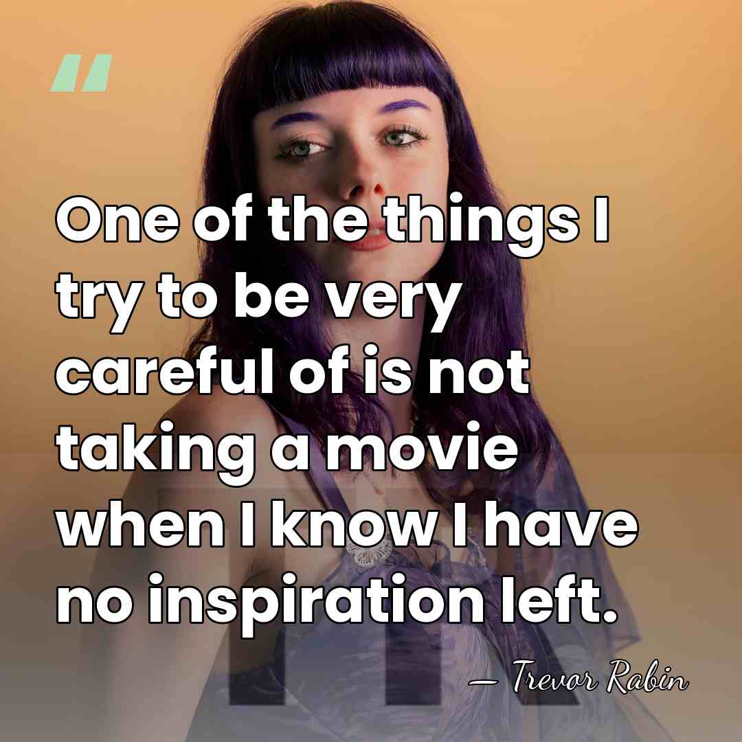 One of the things I try to be very careful of is&hellip; - Trevor Rabin