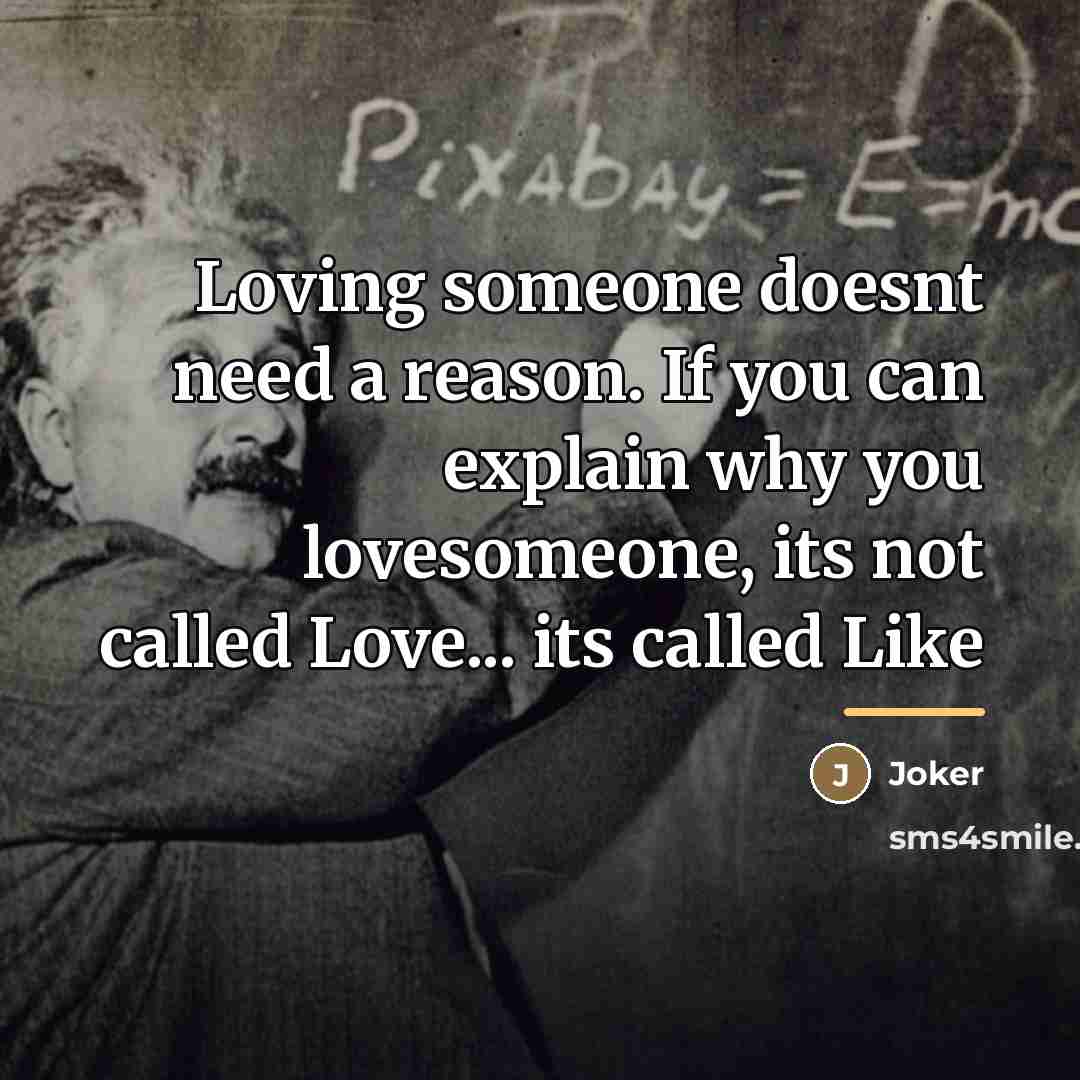 “Loving someone doesnt need a reason. If you can explain…” quote by Joker