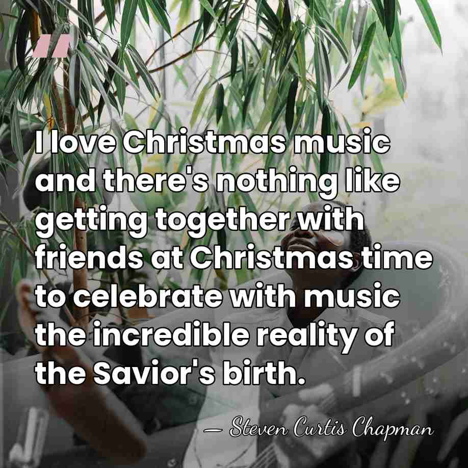 I love Christmas music and there's nothing like getting together with friends&hellip; - Steven Curtis Chapman