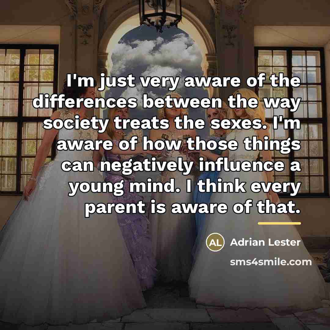 “I'm just very aware of the differences between the way…” quote by Adrian Lester