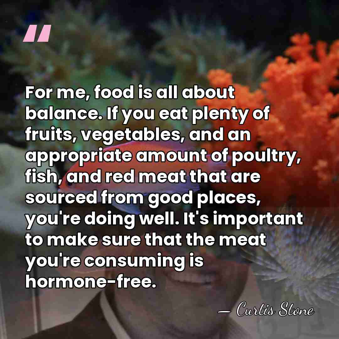 For me, food is all about balance. If you eat plenty of&hellip; - Curtis Stone