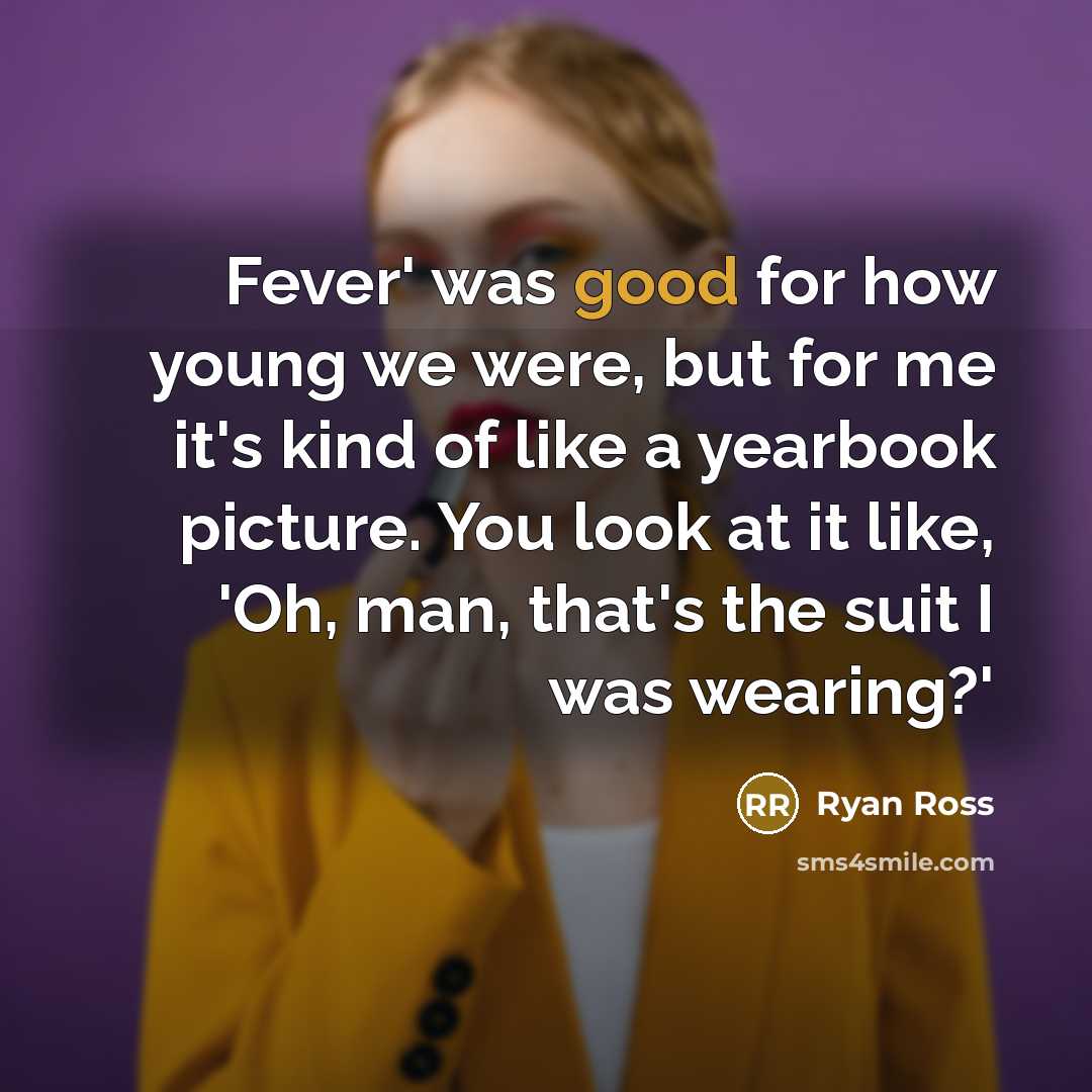“Fever' was good for how young we were, but for…” quote by Ryan Ross