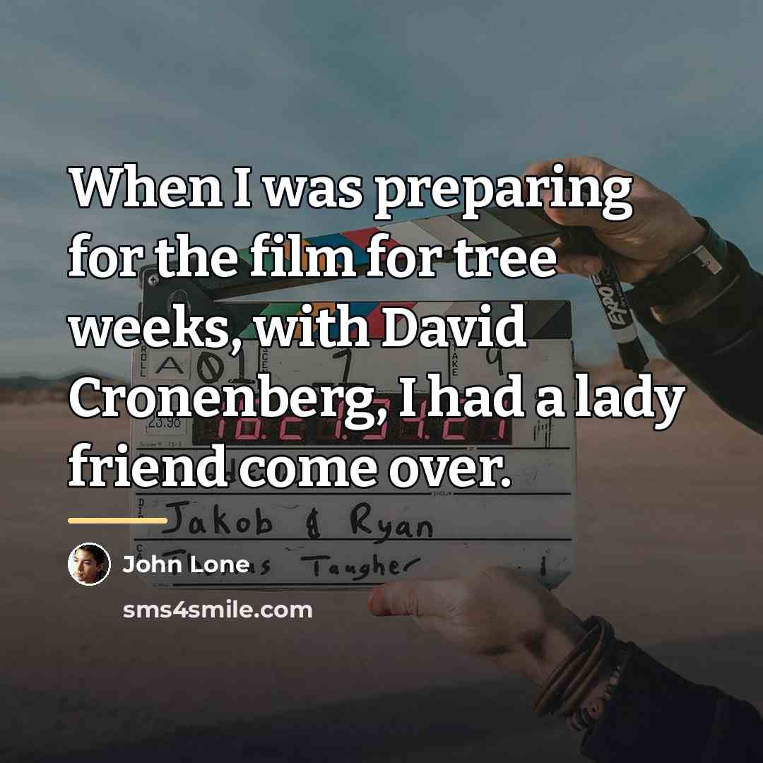 “When I was preparing for the film for tree weeks,…” quote by John Lone