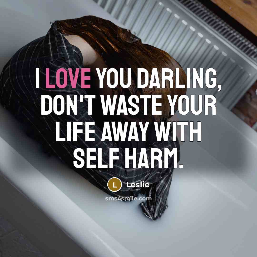 “I love you darling, don't waste your life away with…” quote by Leslie