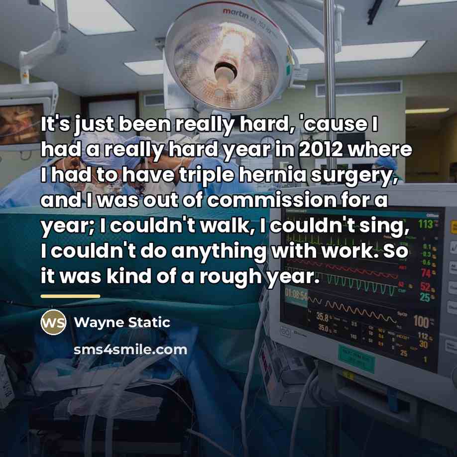 “It's just been really hard, 'cause I had a really…” quote by Wayne Static