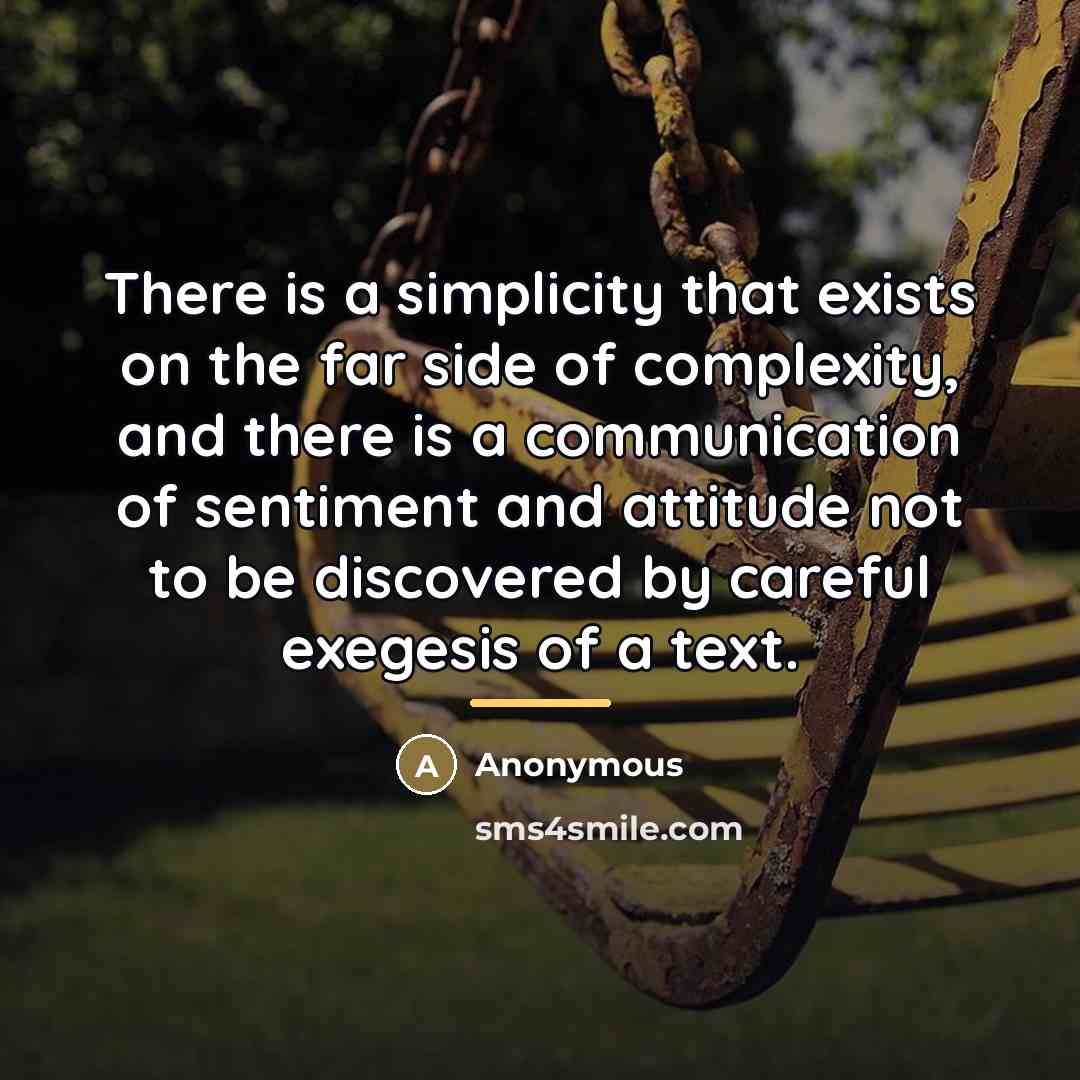 “There is a simplicity that exists on the far side…” quote by Anonymous
