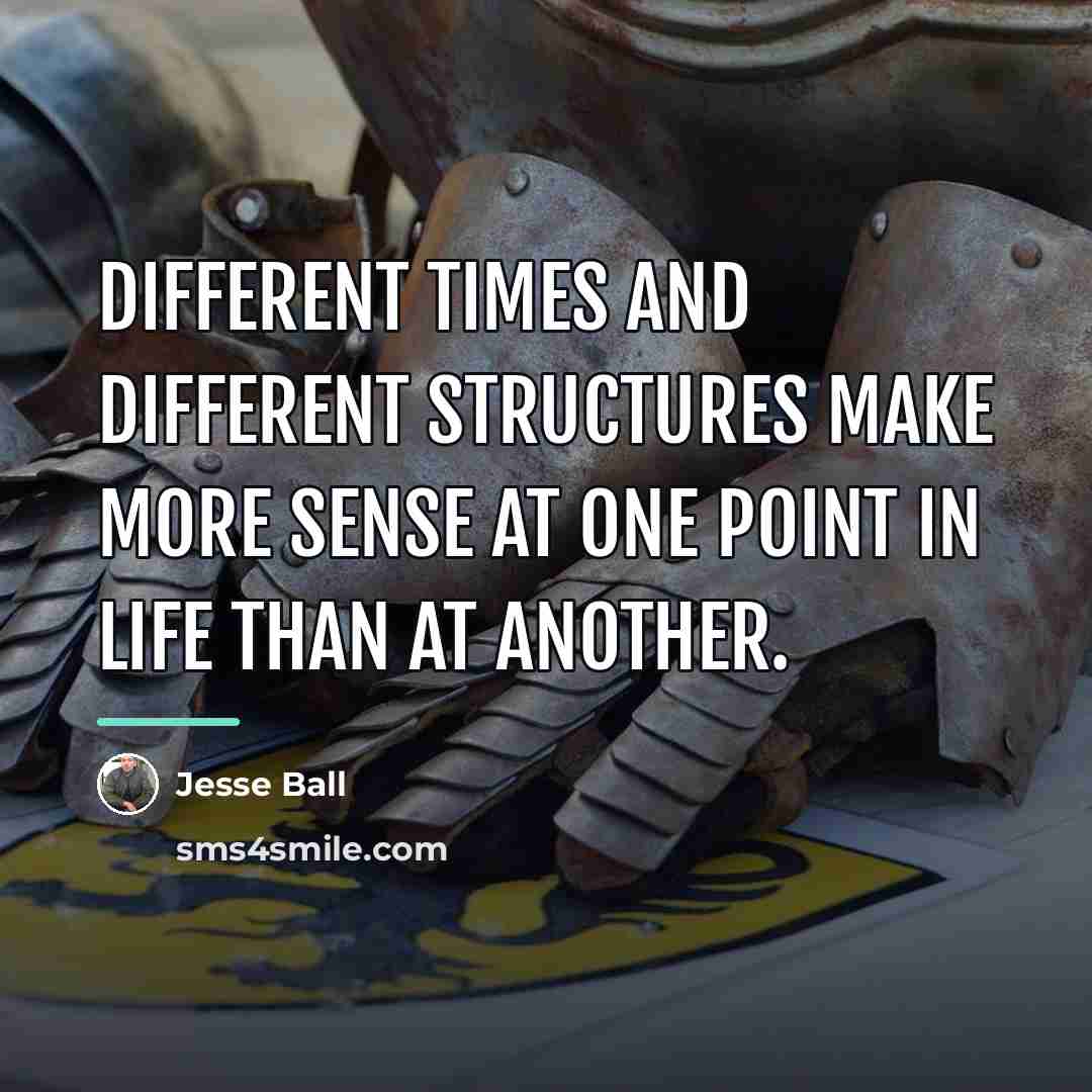 “Different times and different structures make more sense at one…” quote by Jesse Ball