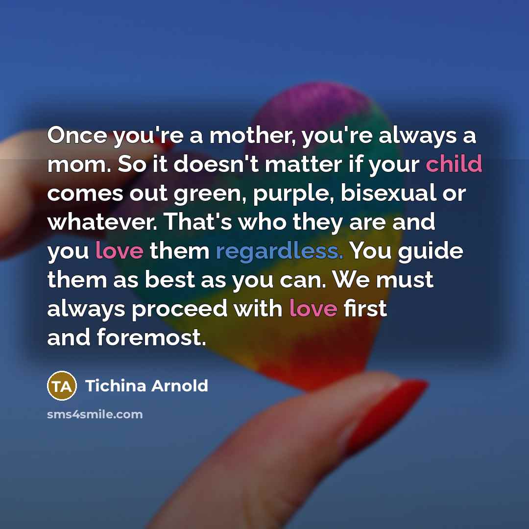 “Once you're a mother, you're always a mom. So it…” quote by Tichina Arnold