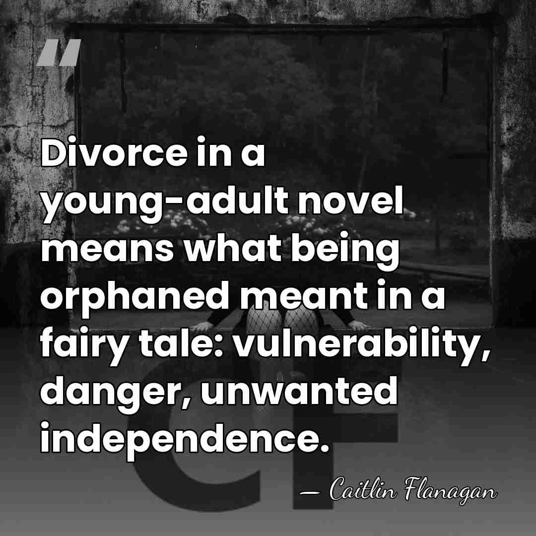 Divorce in a young-adult novel means what being orphaned meant in a&hellip; - Caitlin Flanagan
