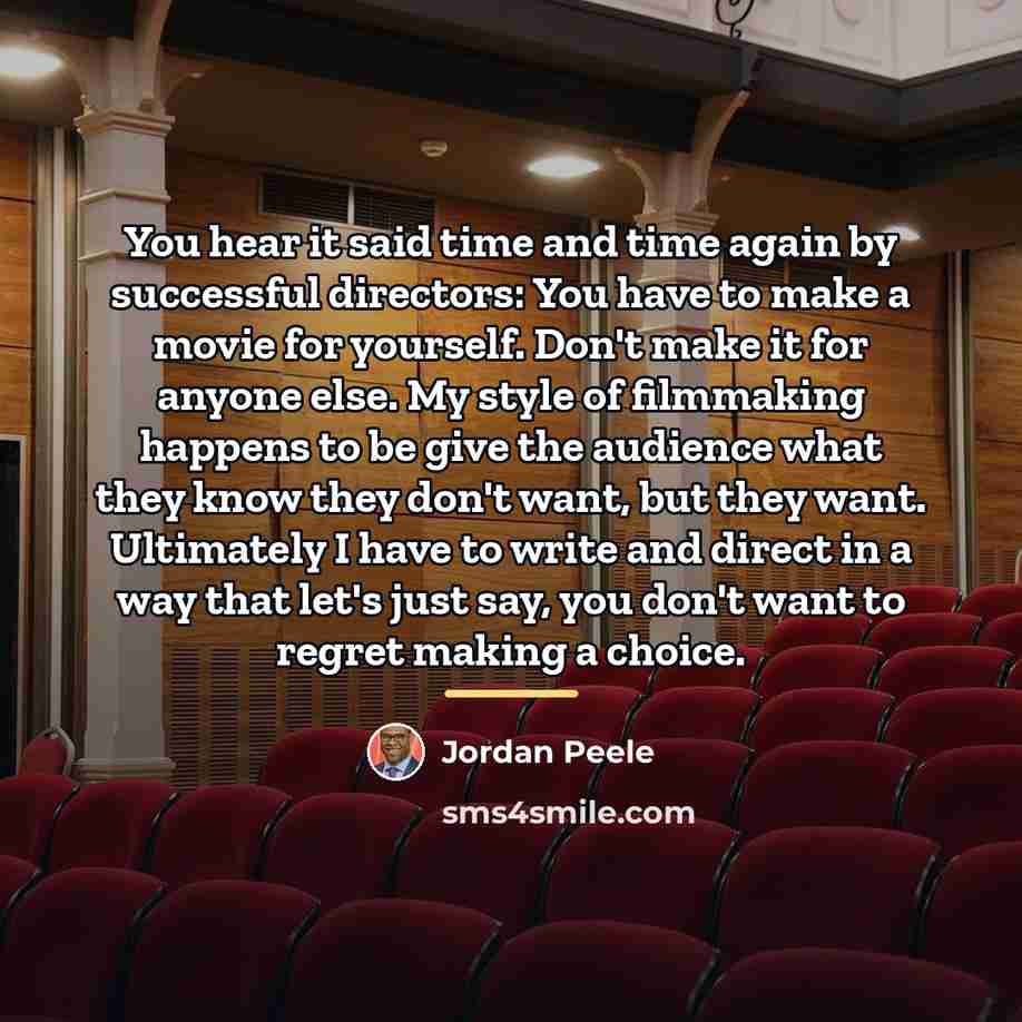 “You hear it said time and time again by successful…” quote by Jordan Peele