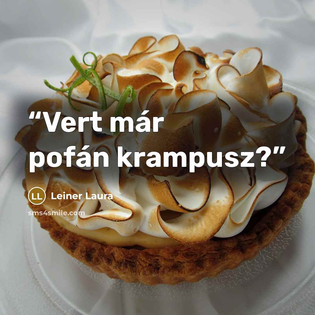 “Vert már pofán krampusz?” quote by Leiner Laura