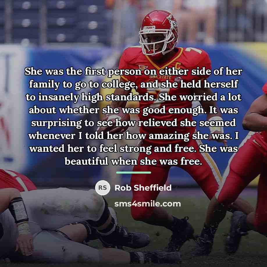 “She was the first person on either side of her…” quote by Rob Sheffield