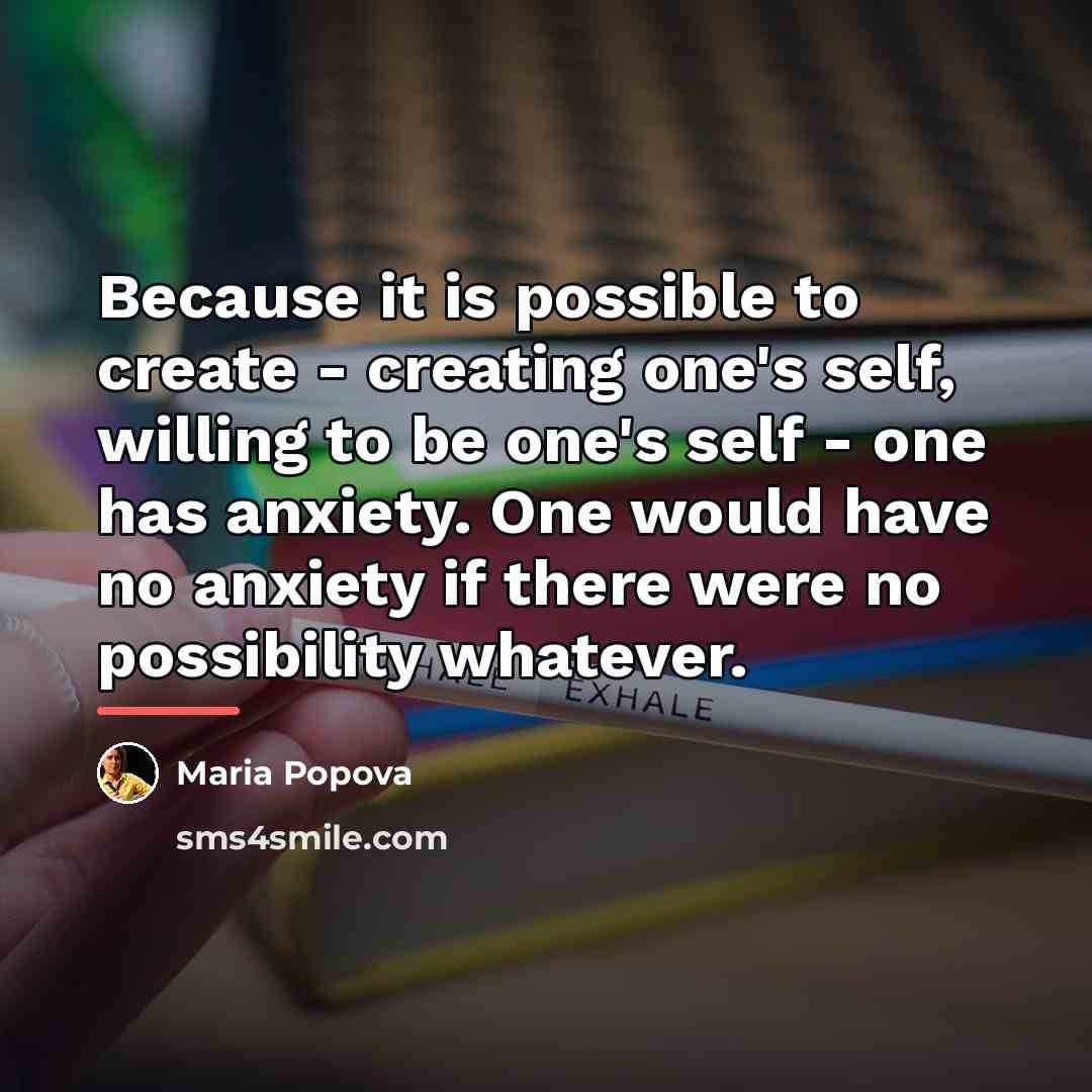 “Because it is possible to create - creating one's self,…” quote by Maria Popova