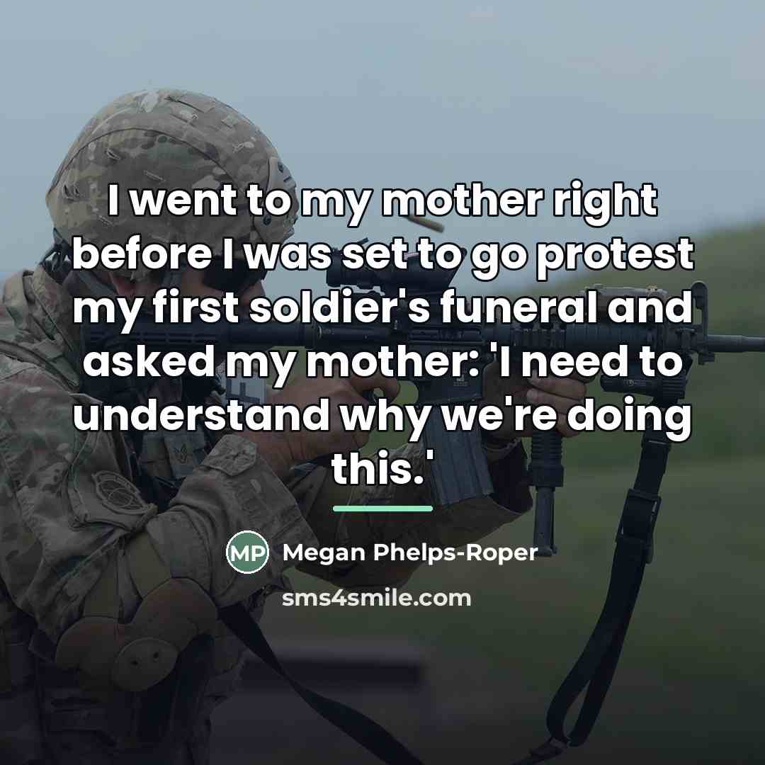 “I went to my mother right before I was set…” quote by Megan Phelps-Roper