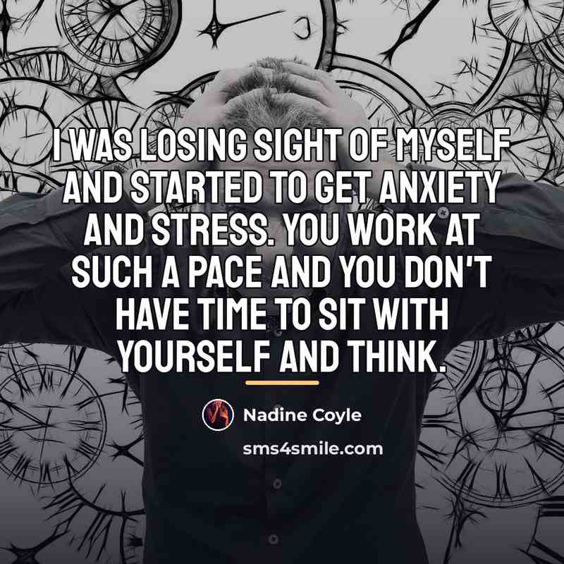 “I was losing sight of myself and started to get…” quote by Nadine Coyle