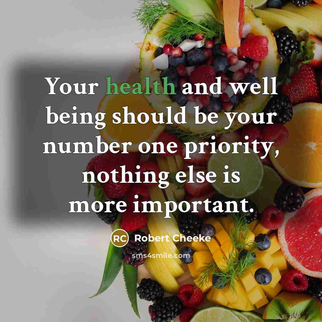 “Your health and well being should be your number one…” quote by Robert Cheeke