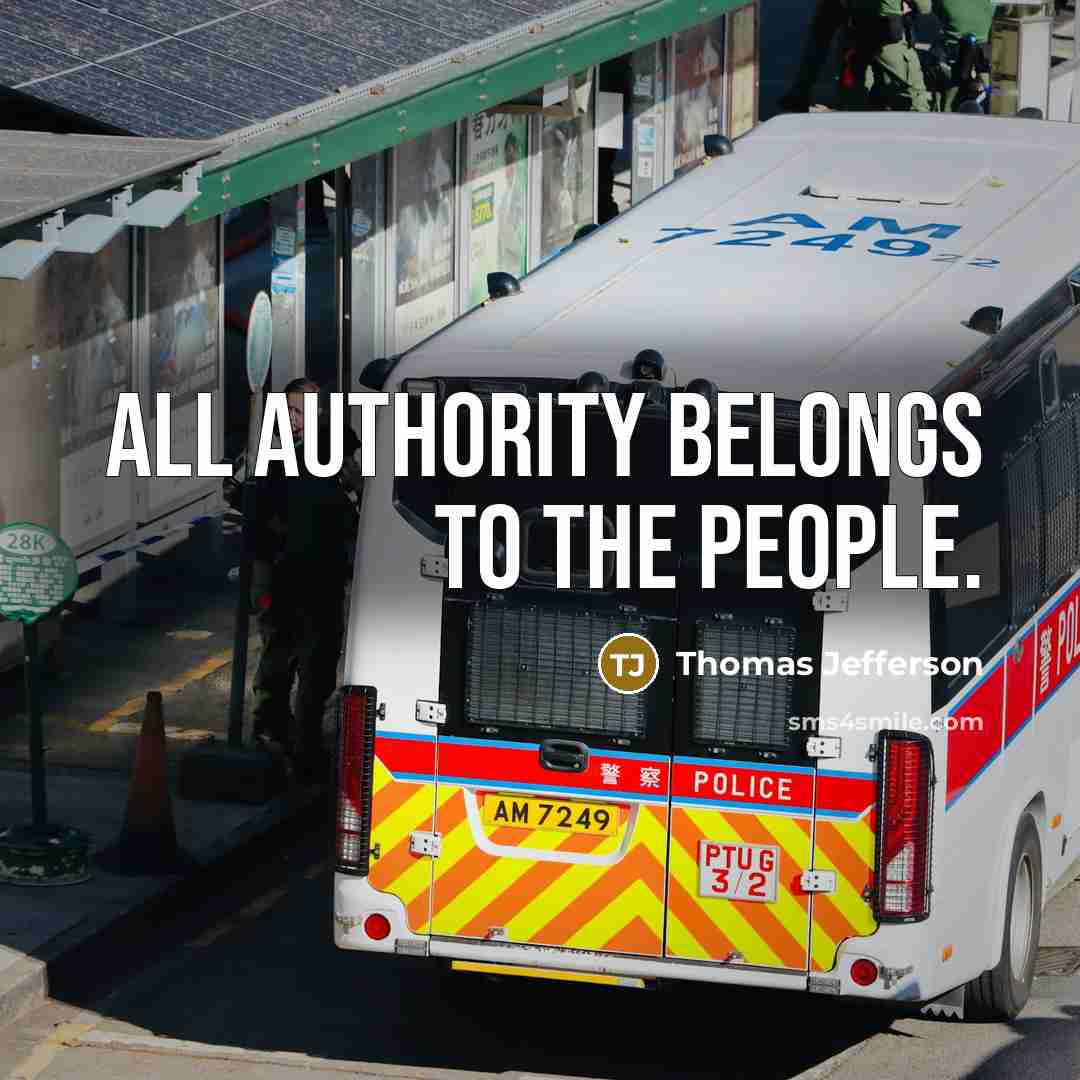 “All authority belongs to the people.…” quote by Thomas Jefferson