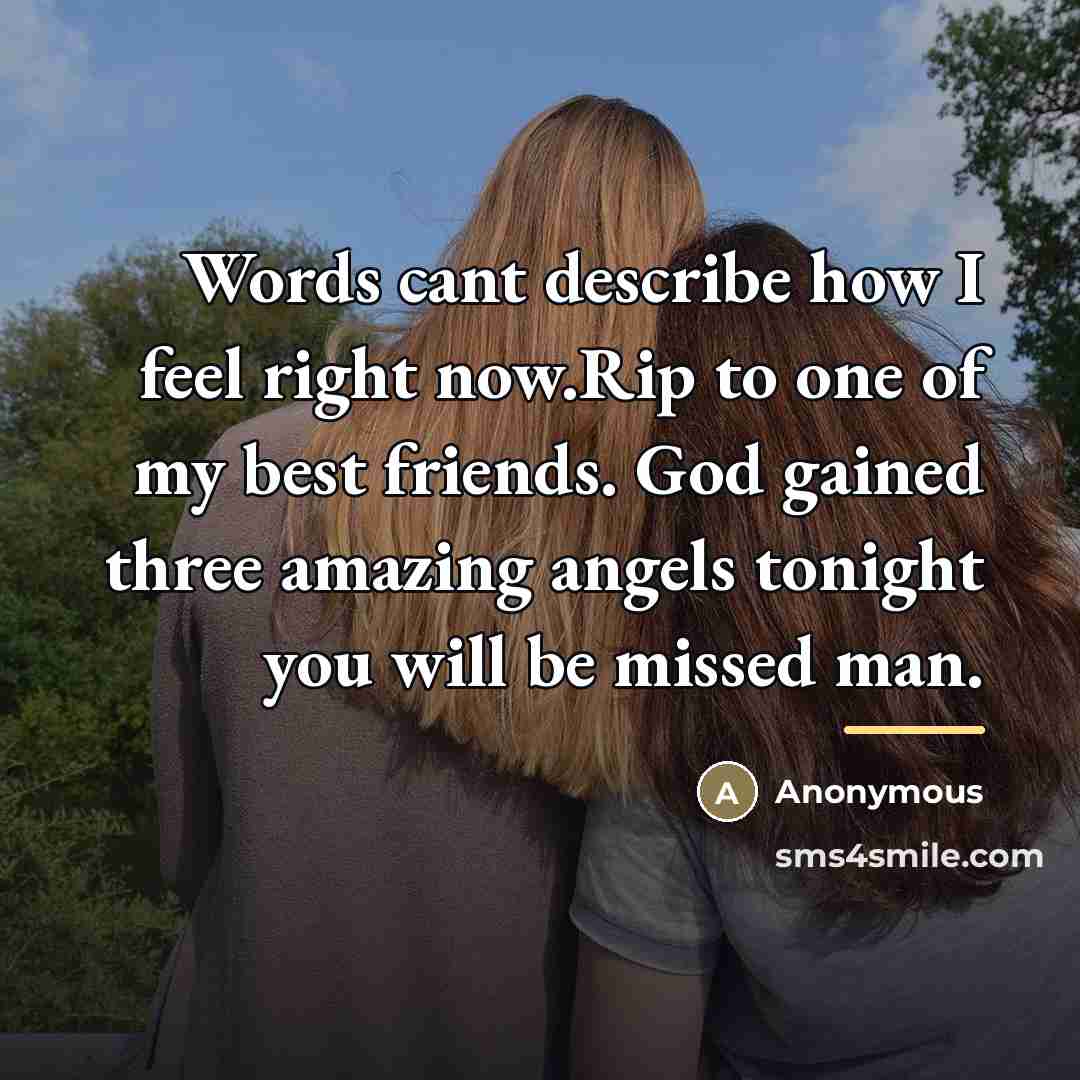 “Words cant describe how I feel right now.Rip to one…” quote by Anonymous