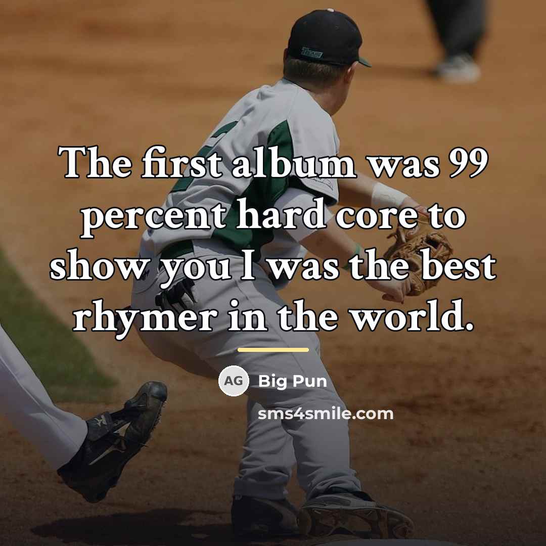“The first album was 99 percent hard core to show…” quote by Big Pun