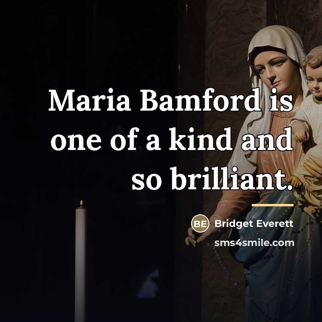 “Maria Bamford is one of a kind and so brilliant.…” quote by Bridget Everett