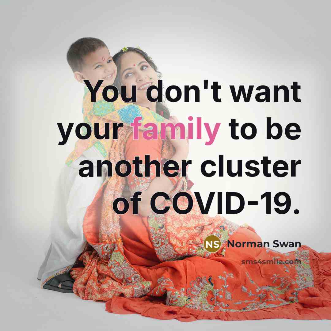 “You don't want your family to be another cluster of…” quote by Norman Swan