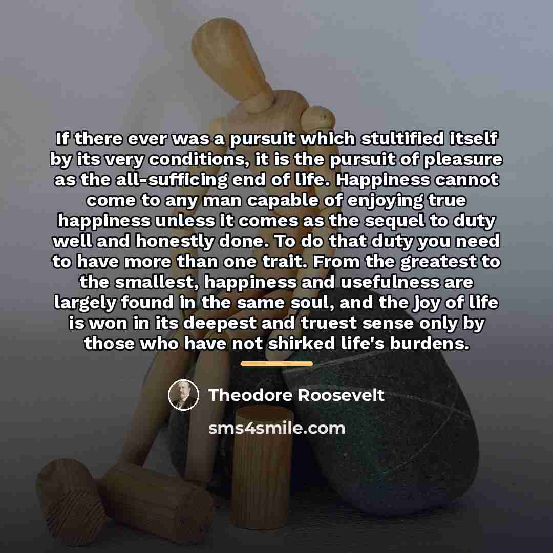 “If there ever was a pursuit which stultified itself by…” quote by Theodore Roosevelt