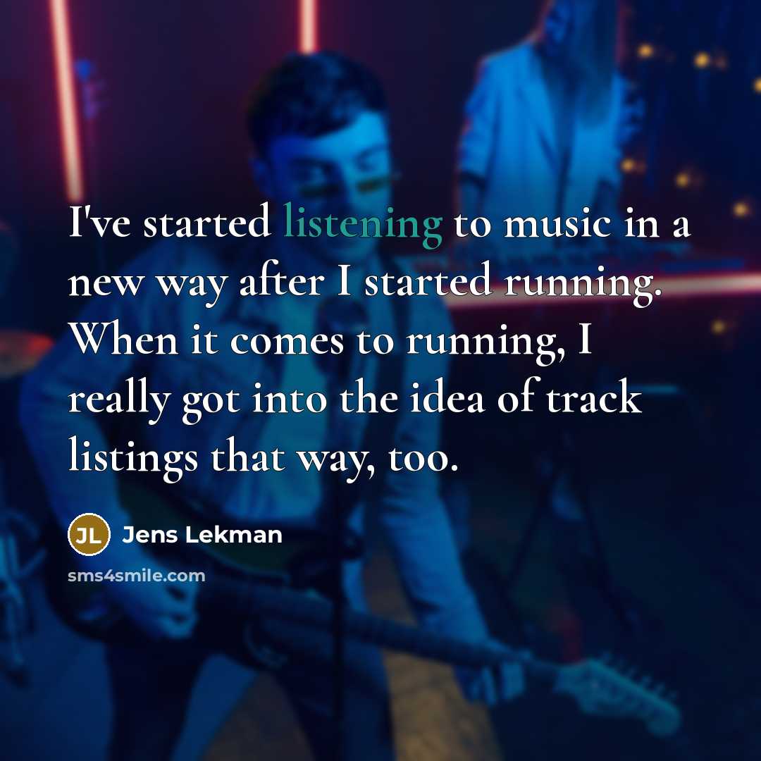 “I've started listening to music in a new way after…” quote by Jens Lekman