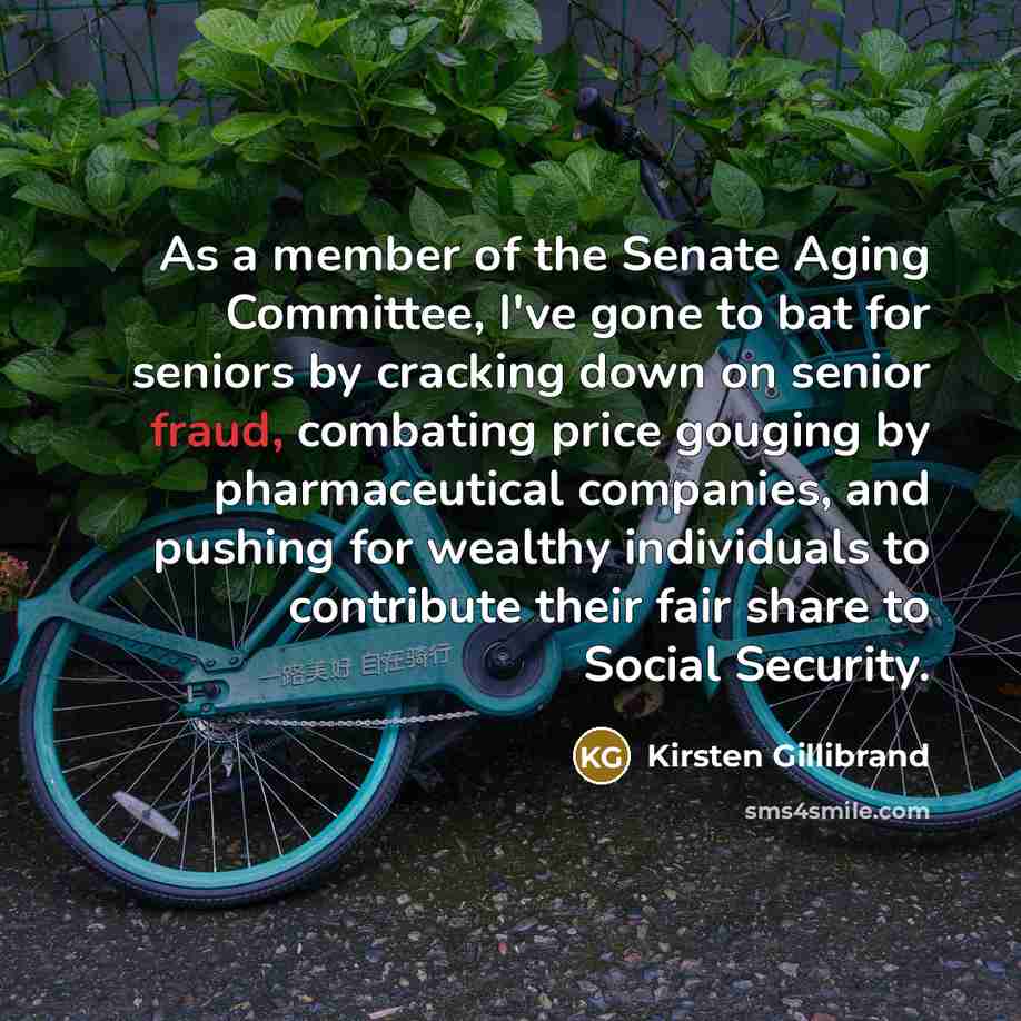 “As a member of the Senate Aging Committee, I've gone…” quote by Kirsten Gillibrand