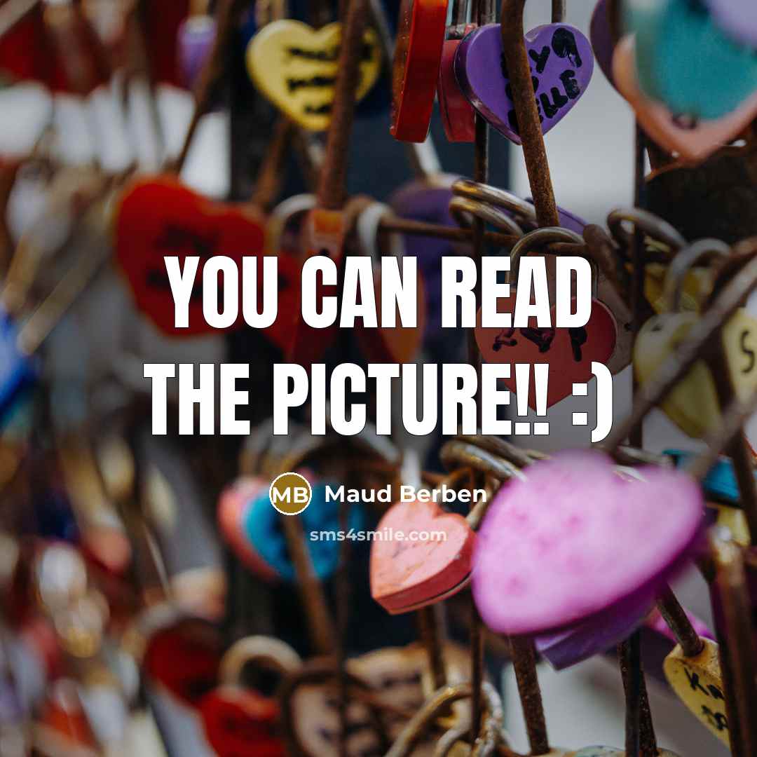 “You can read the picture!! :)…” quote by Maud Berben