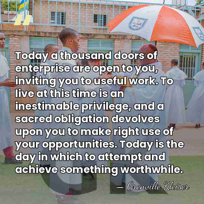 Today a thousand doors of enterprise are open to you, inviting you&hellip; - Grenville Kleiser