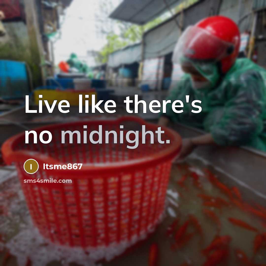 “Live like there's no midnight.…” quote by Itsme867