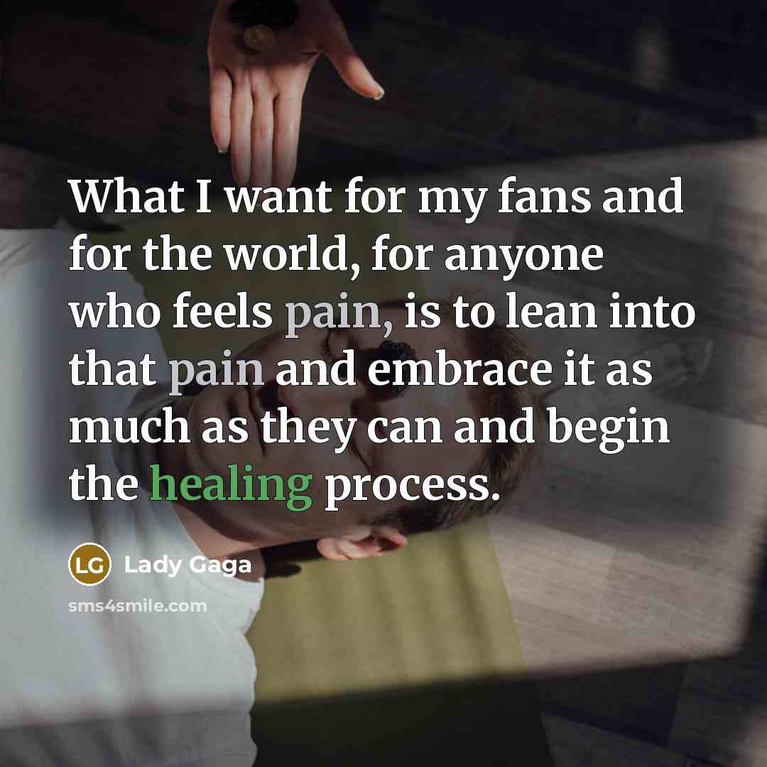 “What I want for my fans and for the world,…” quote by Lady Gaga
